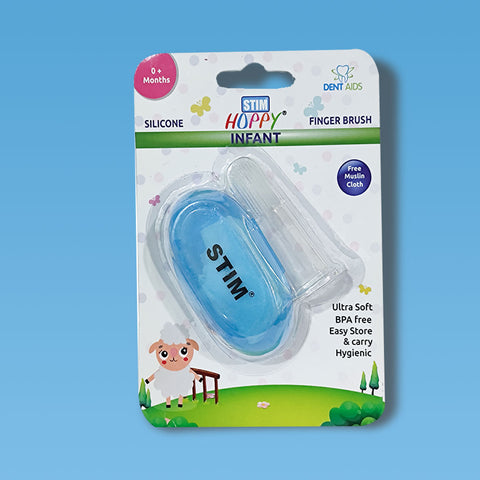 STIM Hoppy Infant Finger Toothbrush