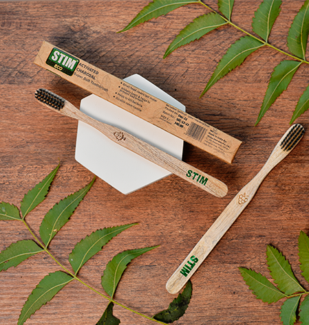 STIM Eco Charcoal Toothbrush with Neem Handle